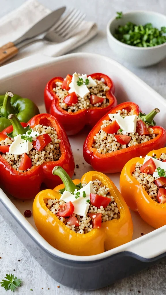 10 Delicious Cherry Tomato Recipes for Every Occasion You Must Try - 9. Cherry Tomato Stuffed Peppers: A Healthy Dinner