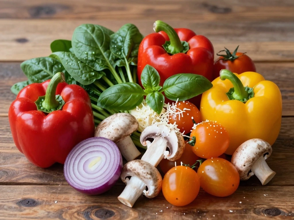 100 Unique Pizza Toppings - Vegetable Medley