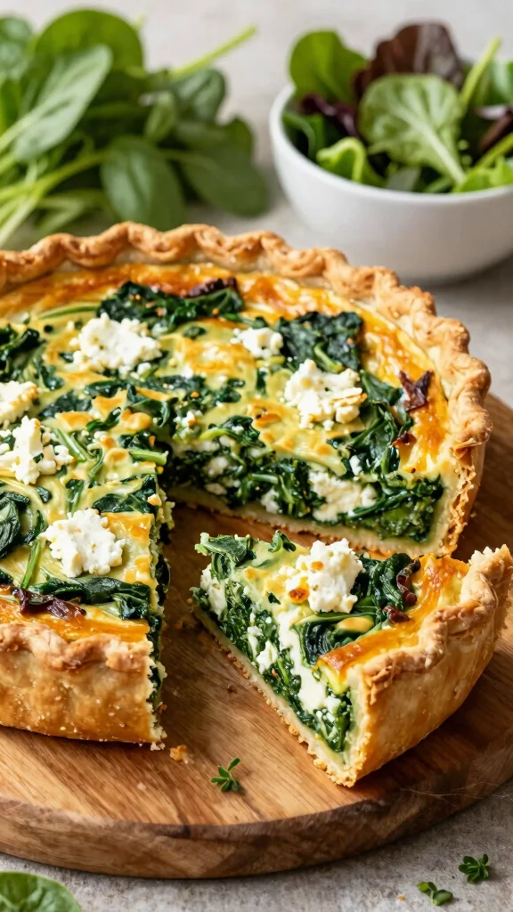 13 Brunch Recipes That Will Wow Your Guests - 2. Savory Spinach and Feta Quiche