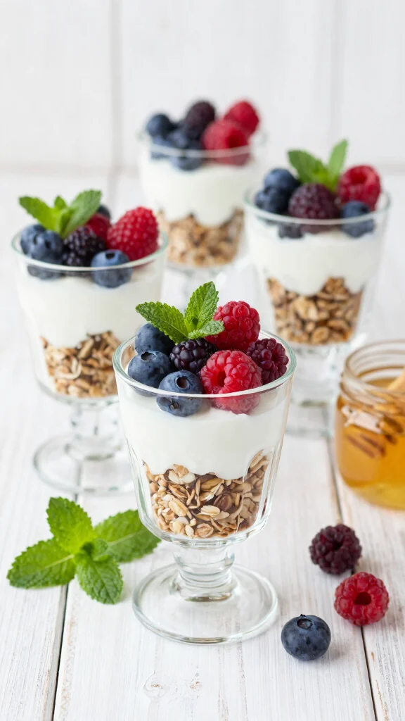 13 Brunch Recipes That Will Wow Your Guests - 5. Berry and Yogurt Parfaits