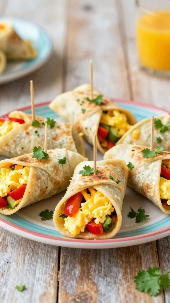 13 Brunch Recipes That Will Wow Your Guests - 9. Mini Breakfast Burritos
