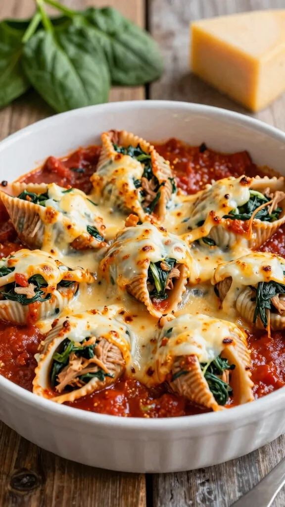 15 Fresh Ground Pork Recipes for Quick Weeknight Dinners - 11. Pork and Spinach Stuffed Shells
