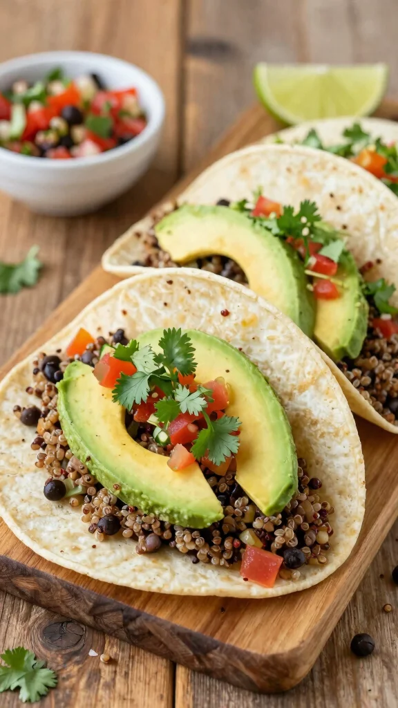 15 Simple Dinner Recipes Guide for Fast, Family-Friendly Meals - 3. Quinoa & Black Bean Tacos