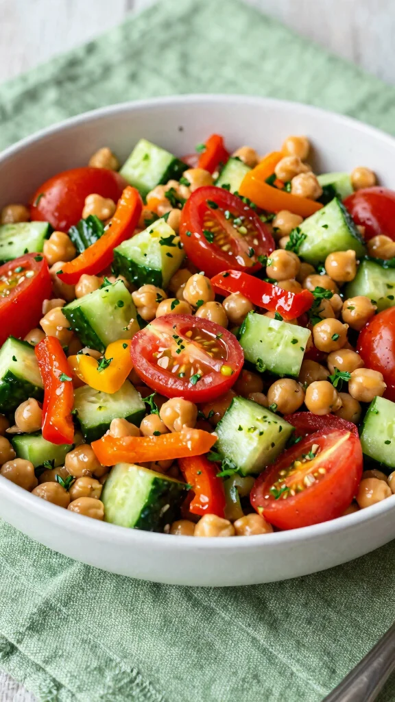 15 Simple Dinner Recipes Guide for Fast, Family-Friendly Meals - 5. Mediterranean Chickpea Salad