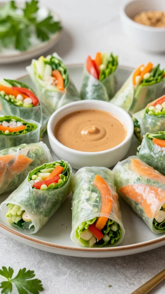 16 Best Christmas Eve Finger Food Ideas on a Budget That Look Totally Fancy - 11. Veggie Spring Rolls