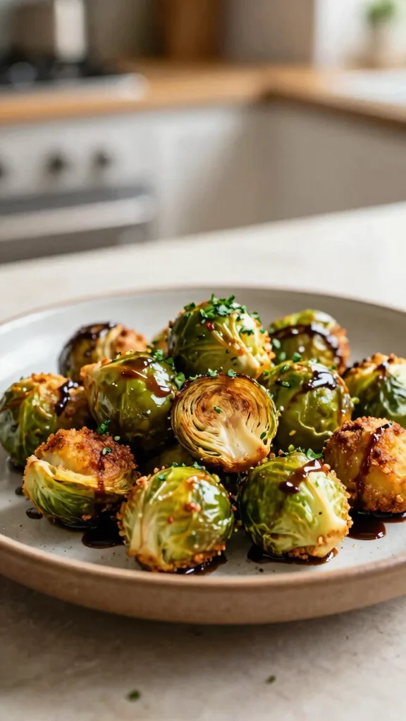 17 Air Fryer Meal-Prep Lunches for a Week of Simple, Tasty Meals - 14. Air Fryer Brussels Sprouts with Balsamic Glaze