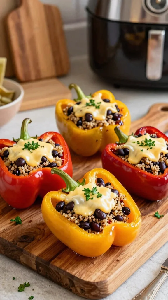 17 Air Fryer Meal-Prep Lunches for a Week of Simple, Tasty Meals - 8. Air Fryer Stuffed Peppers