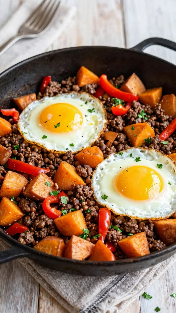18 Delicious Ground Beef Recipes Busy Weeknights Will Love - 16. Ground Beef and Sweet Potato Hash