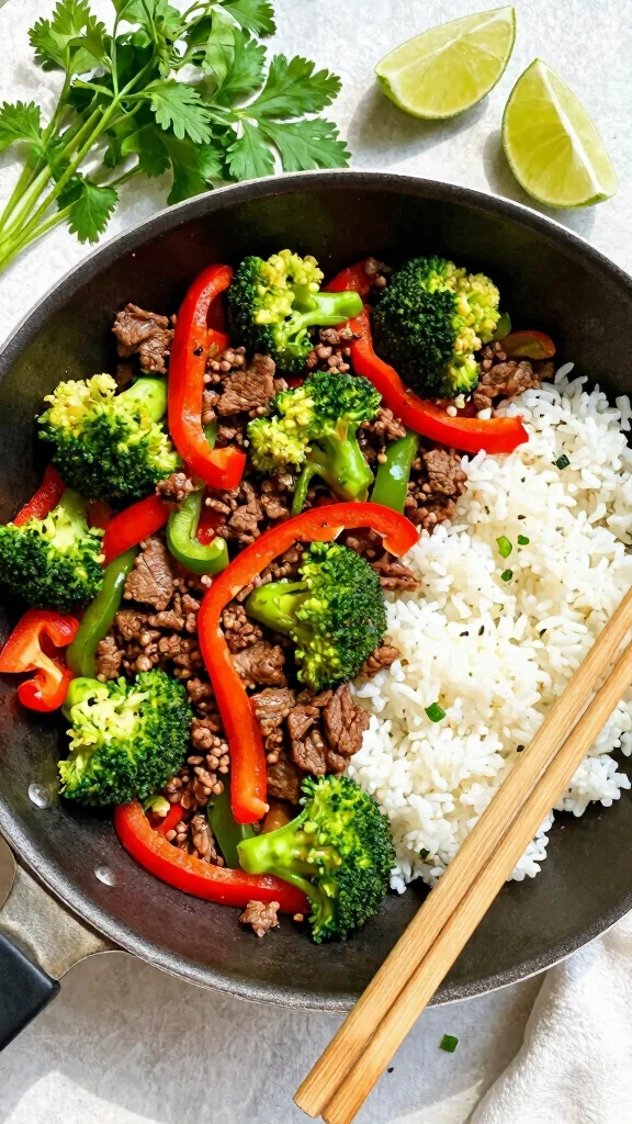 18 Delicious Ground Beef Recipes Busy Weeknights Will Love - 5. One-Pan Beef and Vegetable Stir-Fry