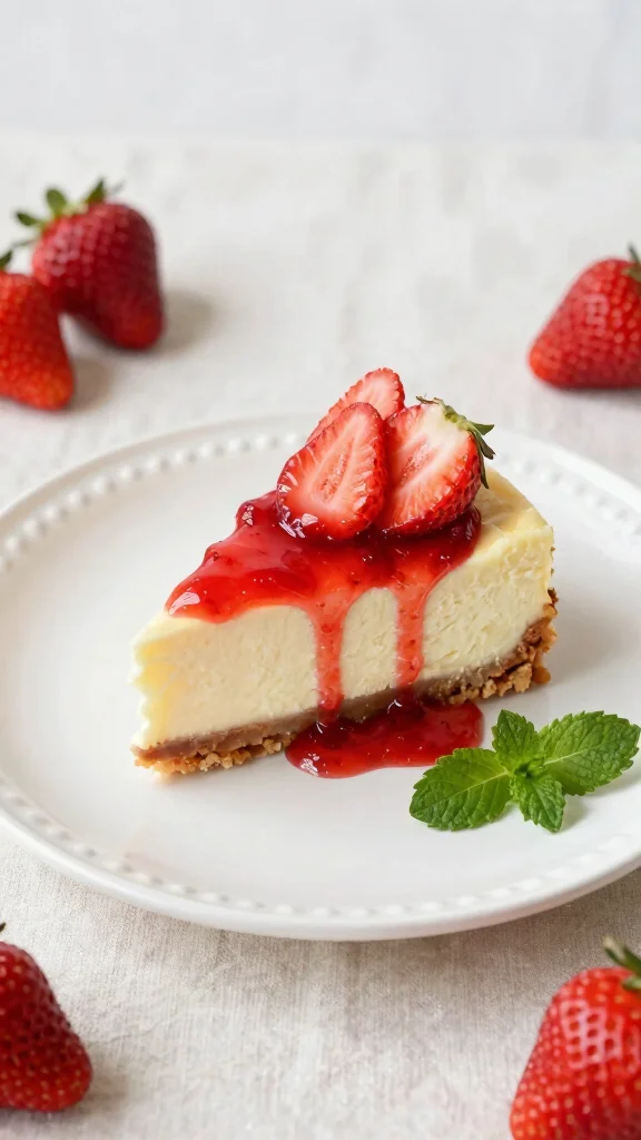 18 Easy Dessert Recipes for Every Sweet Tooth - 2. No-Bake Strawberry Cheesecake