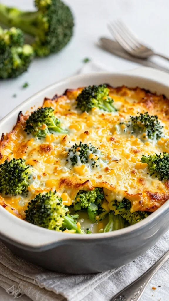 18 High Protein Thanksgiving Sides to Wow Your Guests and Keep It Light - 12. Broccoli and Cheese Casserole