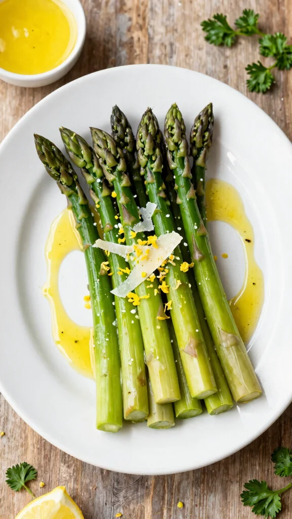 18 High Protein Thanksgiving Sides to Wow Your Guests and Keep It Light - 16. Chilled Asparagus with Lemon Vinaigrette