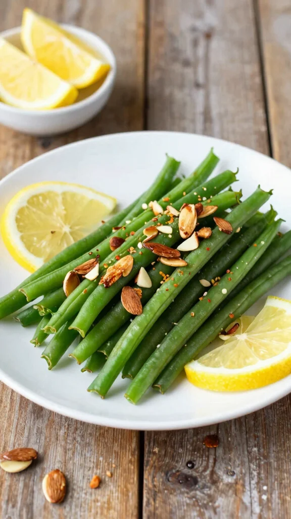 18 High Protein Thanksgiving Sides to Wow Your Guests and Keep It Light - 6. Green Bean Almondine