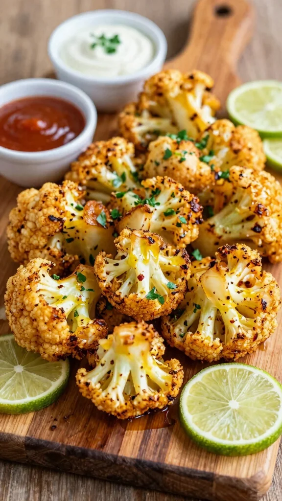 18 High Protein Thanksgiving Sides to Wow Your Guests and Keep It Light - 8. Spicy Roasted Cauliflower