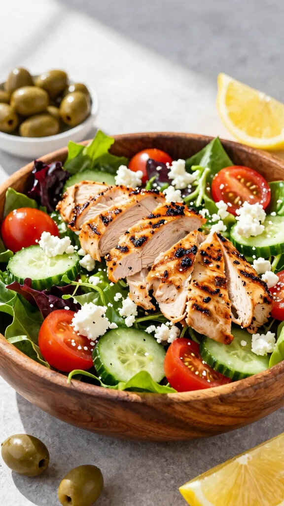18 Simple Delicious Keto Diet Recipes for Beginners That Actually Taste Good - 8. Greek Salad with Grilled Chicken
