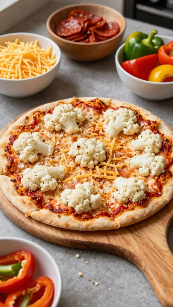 18 Simple Delicious Keto Diet Recipes for Beginners That Actually Taste Good - 9. Cauliflower Pizza Crust
