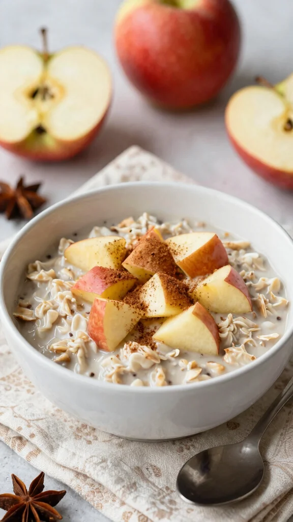 19 Best Simple Recipes for Wegovy Diet Doctors Don't Tell You About - 14. Apple Cinnamon Overnight Oats