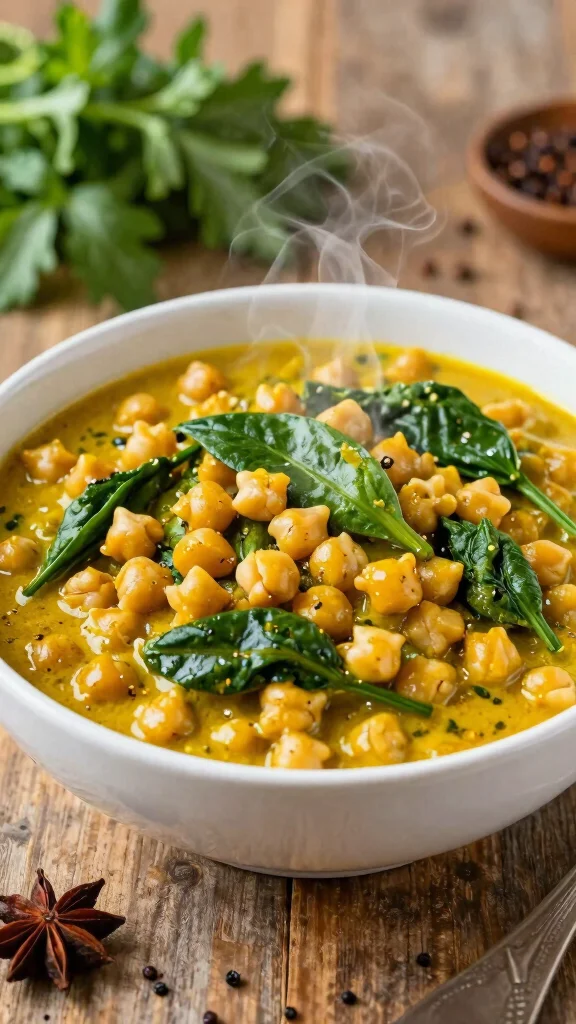 19 Best Simple Recipes for Wegovy Diet Doctors Don't Tell You About - 16. Chickpea and Spinach Curry