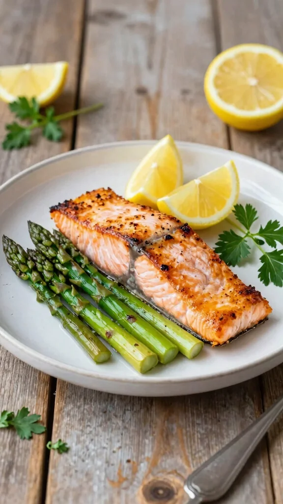 19 Best Simple Recipes for Wegovy Diet Doctors Don't Tell You About - 4. One-Pan Salmon and Asparagus