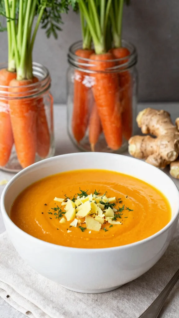 19 Easy Delicious Canning Soups Recipes to Try Today (Perfect for Winter) - 10. Carrot Ginger Soup