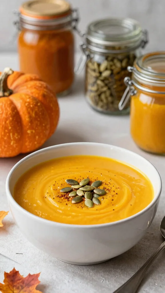 19 Easy Delicious Canning Soups Recipes to Try Today (Perfect for Winter) - 18. Pumpkin Soup
