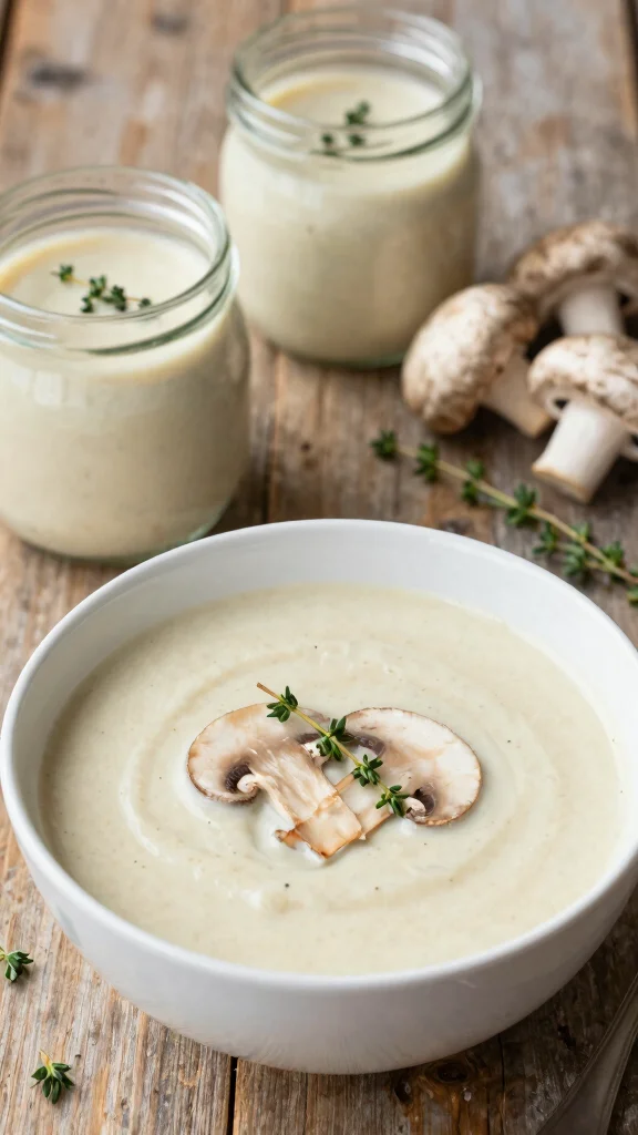 19 Easy Delicious Canning Soups Recipes to Try Today (Perfect for Winter) - 4. Creamy Mushroom Soup