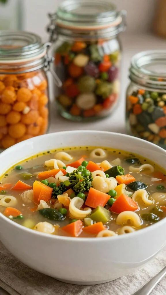 19 Easy Delicious Canning Soups Recipes to Try Today (Perfect for Winter) - 9. Vegetable Minestrone