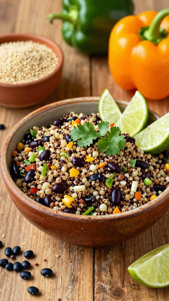 19 Easy Lunch Recipes Complete Guide to Midday Meals for Busy People - 1. Quinoa & Black Bean Salad