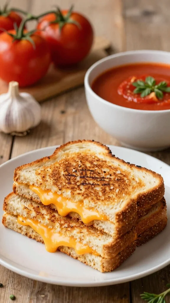 19 Easy Lunch Recipes Complete Guide to Midday Meals for Busy People - 12. Grilled Cheese & Tomato Soup