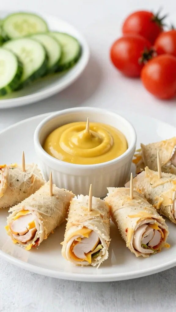 19 Easy Lunch Recipes Complete Guide to Midday Meals for Busy People - 18. Turkey & Cheese Roll-Ups