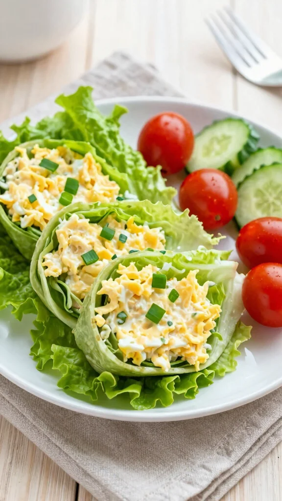 19 Easy Lunch Recipes Complete Guide to Midday Meals for Busy People - 7. Egg Salad Lettuce Wraps