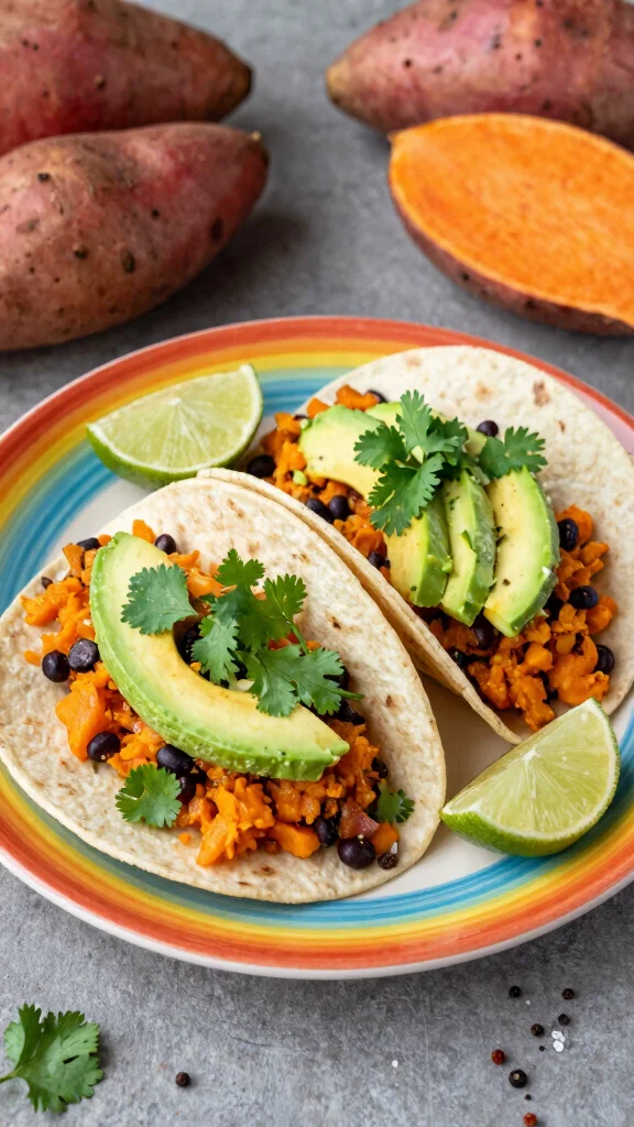 19 Easy Lunch Recipes Complete Guide to Midday Meals for Busy People - 8. Sweet Potato & Black Bean Tacos
