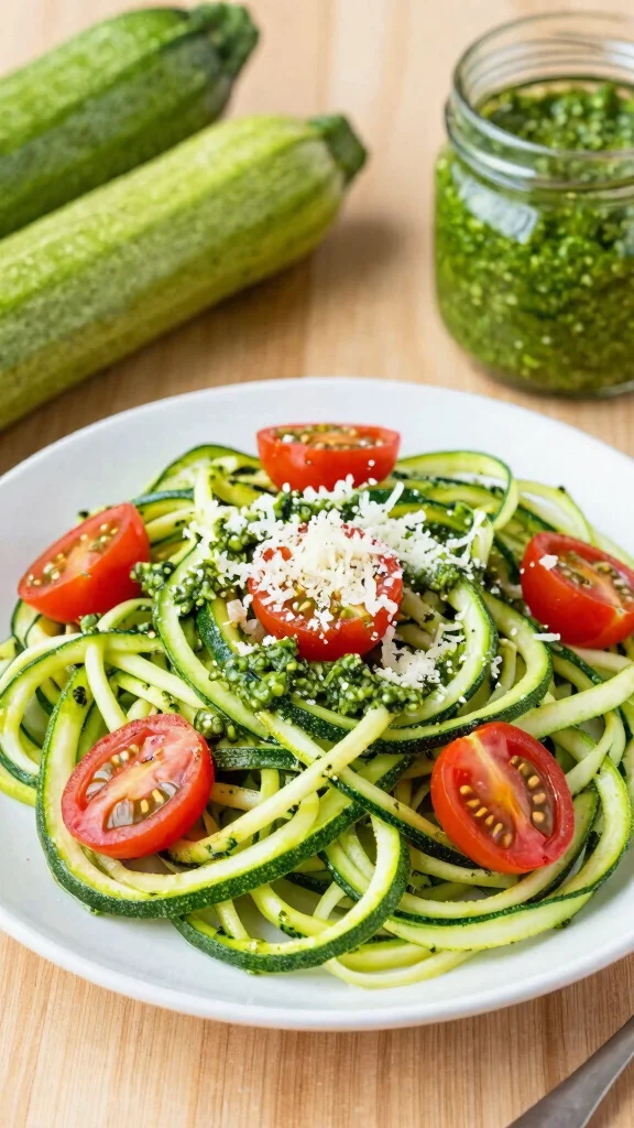 19 Easy Lunch Recipes Complete Guide to Midday Meals for Busy People - 9. Zucchini Noodles with Pesto