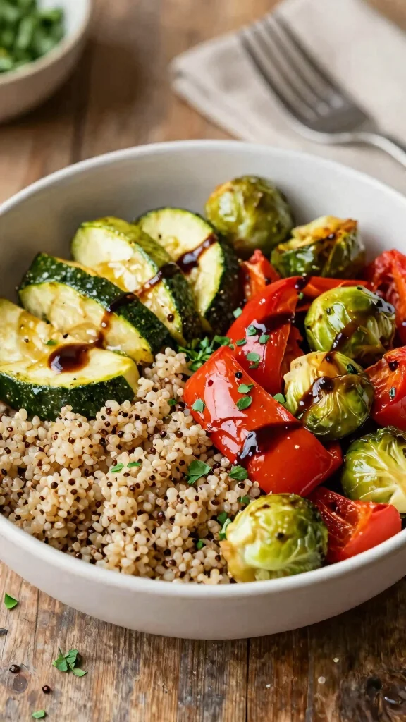 19 High-Protein Lunch Bowls for Easy, Filling Meal Prep - 10. Quinoa and Roasted Veggie Bowl