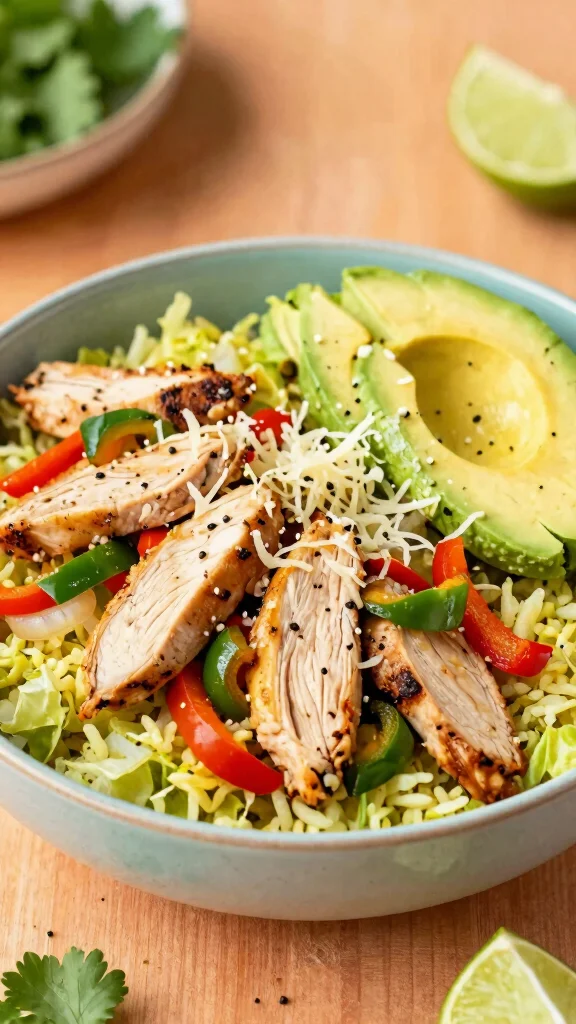 19 High-Protein Lunch Bowls for Easy, Filling Meal Prep - 18. Chicken Fajita Bowl