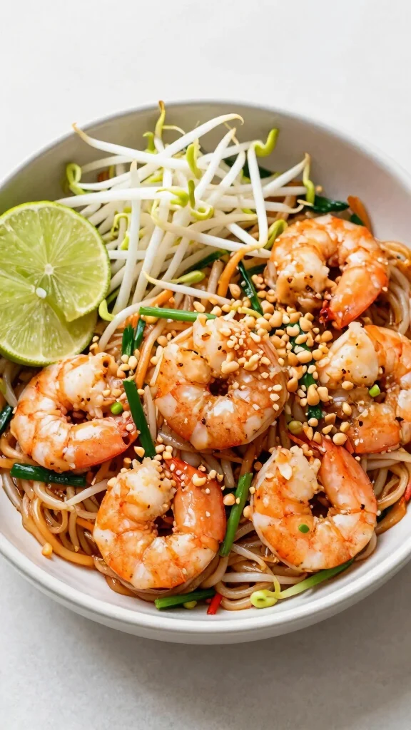 19 High-Protein Lunch Bowls for Easy, Filling Meal Prep - 19. Shrimp Pad Thai Bowl