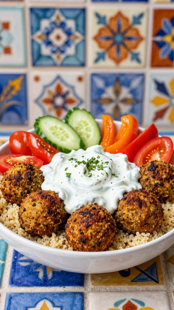 19 High-Protein Lunch Bowls for Easy, Filling Meal Prep - 9. Mediterranean Falafel Bowl