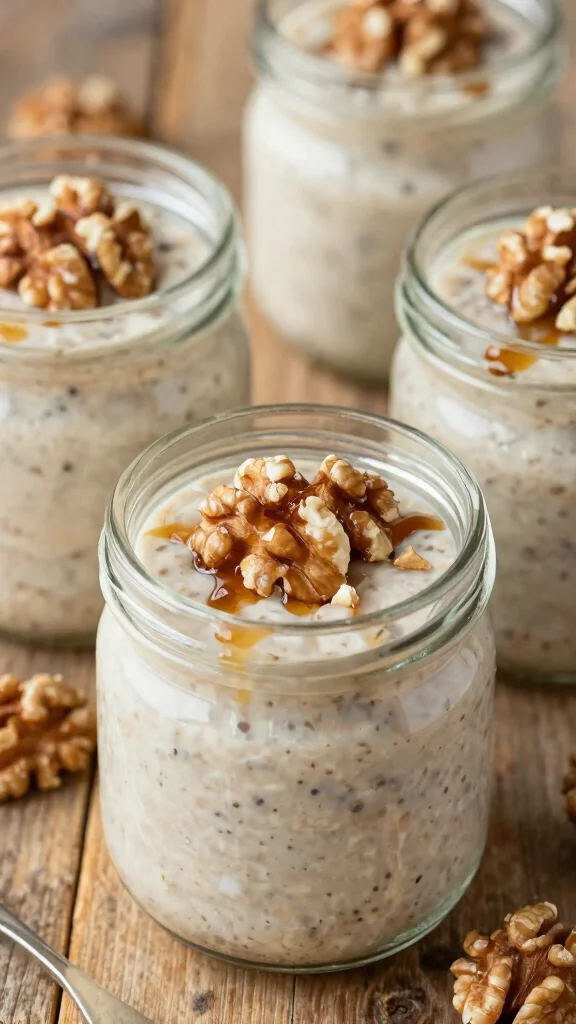 19 The Ultimate Guide to Easy Breakfast Recipes 2025 for Healthy Mornings - 19. Maple Walnut Overnight Oats