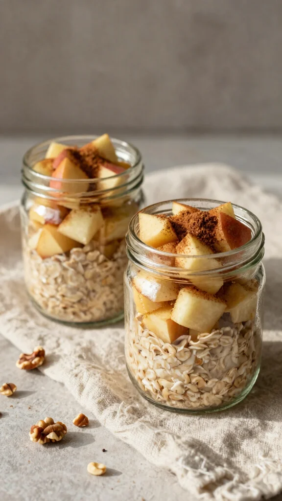19 The Ultimate Guide to Easy Breakfast Recipes 2025 for Healthy Mornings - 6. Apple Cinnamon Overnight Oats