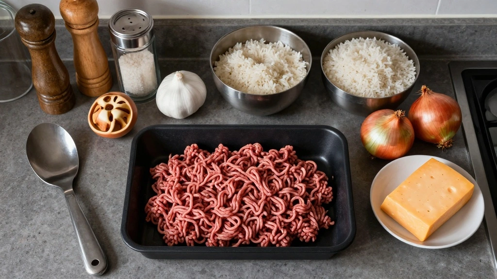 Cheesy Hamburger Rice Casserole My Weekly Obsession Recipe - Step 1: Prepare Ingredients