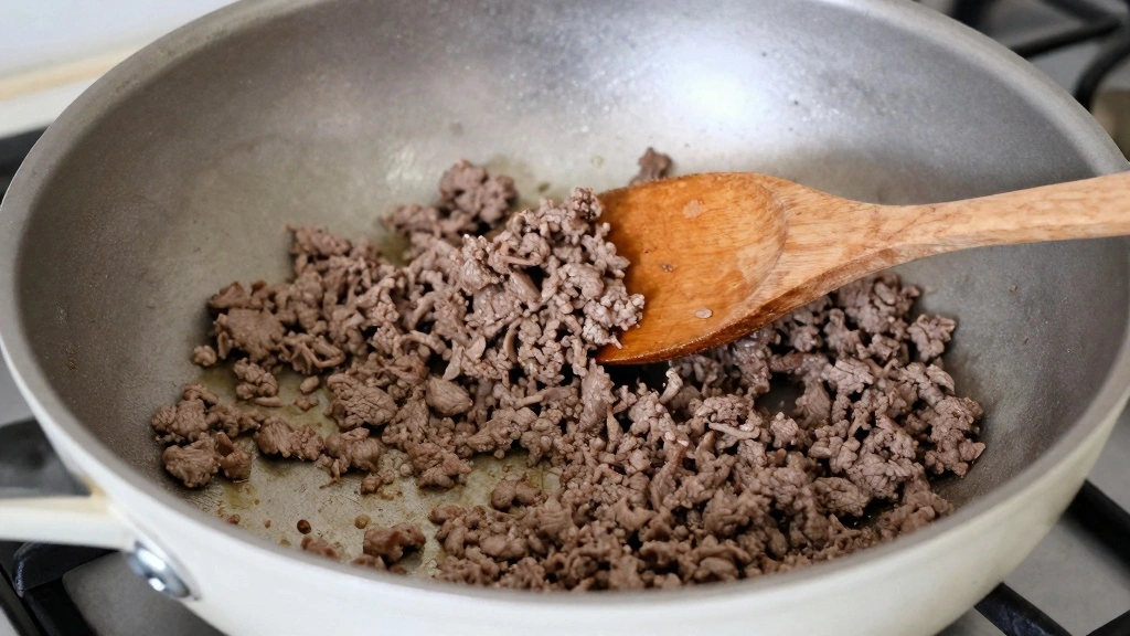 Cheesy Hamburger Rice Casserole My Weekly Obsession Recipe - Step 2: Brown the Beef