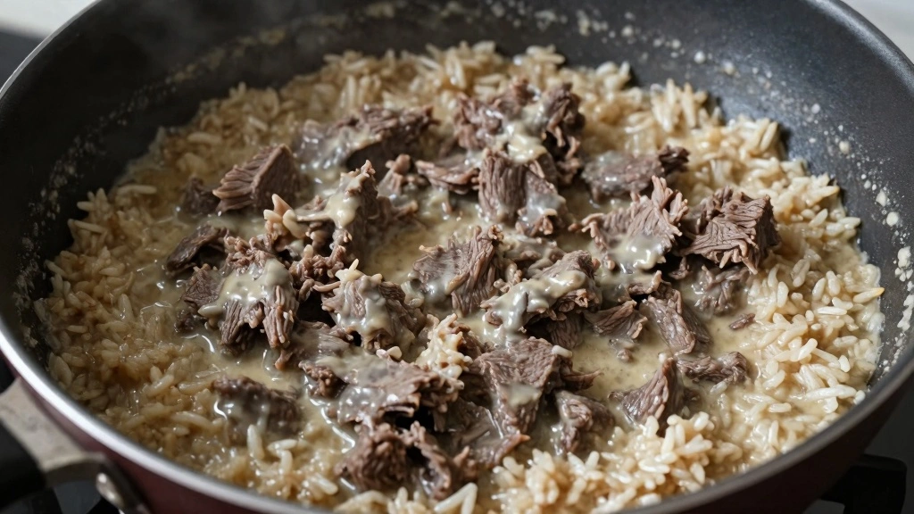 Cheesy Hamburger Rice Casserole My Weekly Obsession Recipe - Step 5: Add Sauce Ingredients