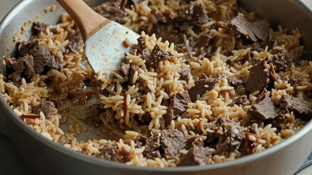 Cheesy Hamburger Rice Casserole My Weekly Obsession Recipe - Step 6: Transfer to Baking Dish