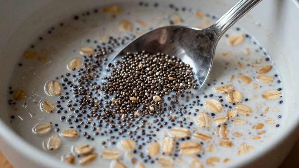 Meal Prep Magic Simple Overnight Oats Most Requested Ever - Step 3: Incorporate Chia Seeds