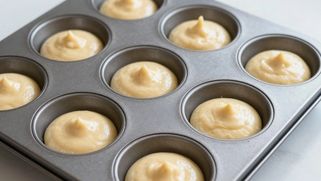 Moist Flavorful Keto Pumpkin Muffins Best Low-Carb Recipe - Step 5: Fill Muffin Tin