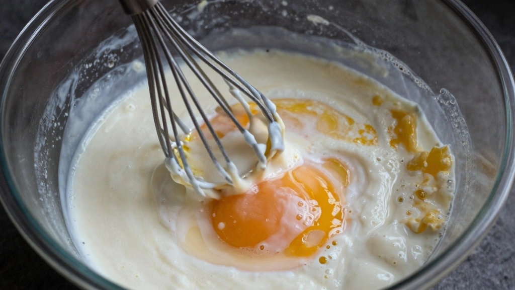 Nutella-Stuffed Pancakes Gooiest Breakfast on Earth - Step 2: Mix Wet Ingredients