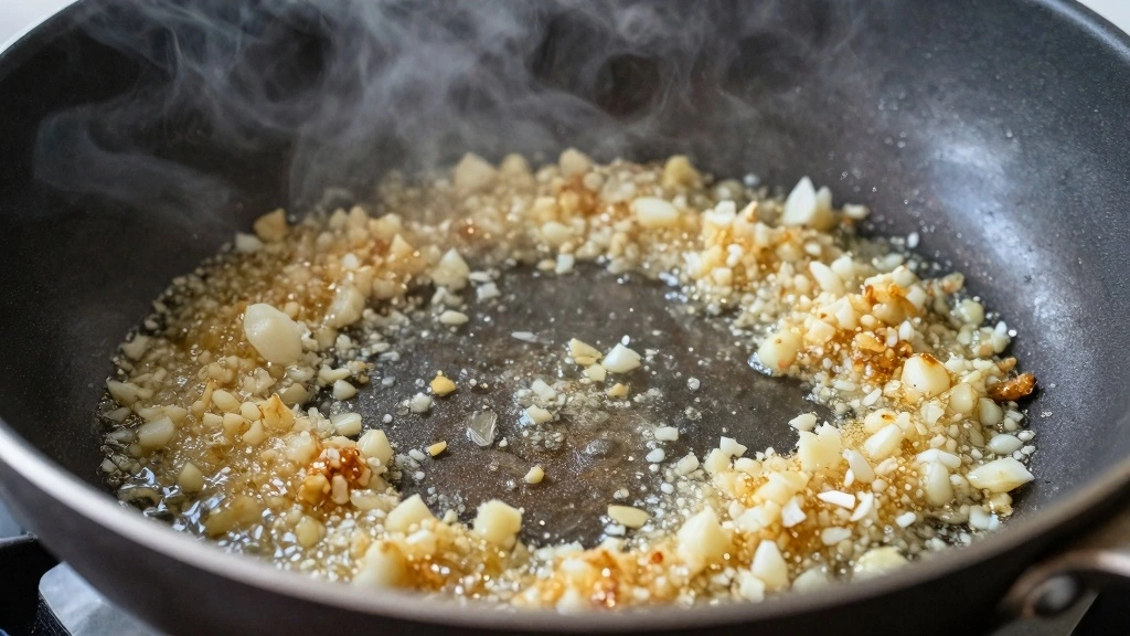 One Pan Garlic Parmesan Chicken Vegetables Dinner Zero Energy Masterpiece - Step 5: Sauté Garlic