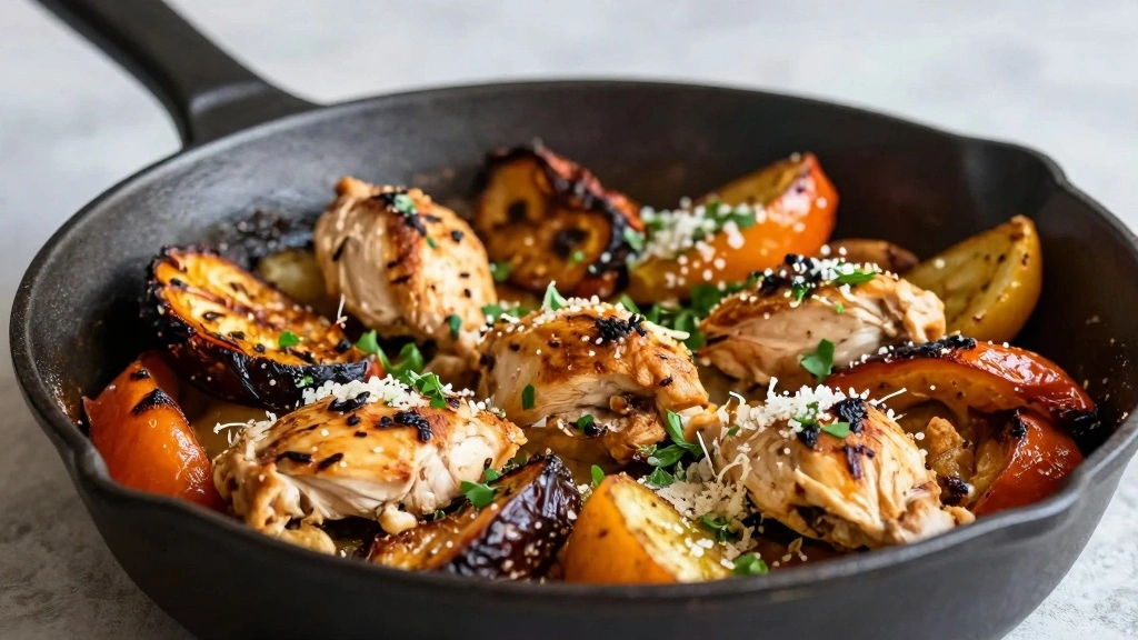 One Pan Garlic Parmesan Chicken Vegetables Dinner Zero Energy Masterpiece - Step 8: Serve and Enjoy