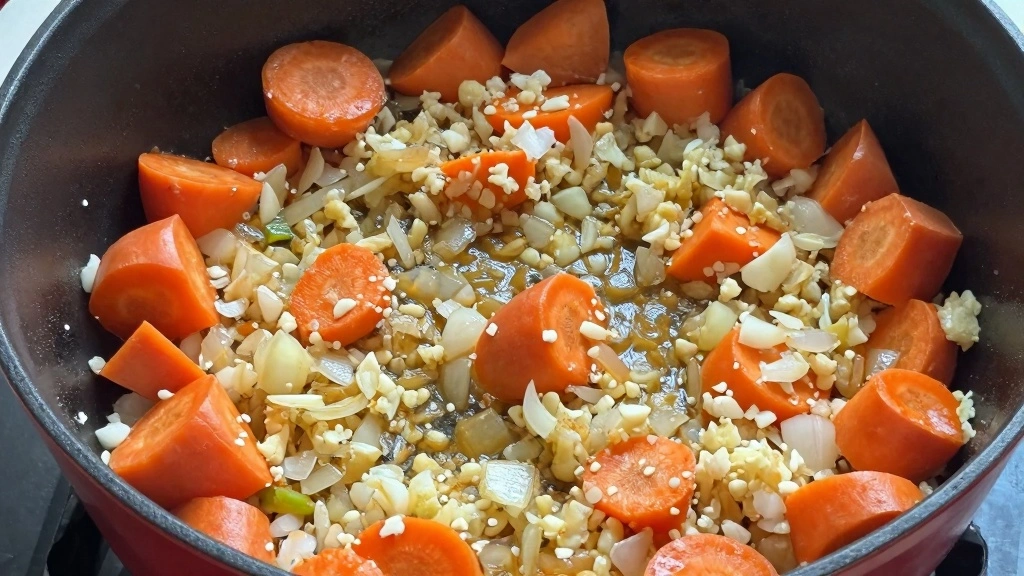 Savory Beef Stew Recipe Hawaiian Style Island Secret Revealed - Step 4: Saute the Vegetables