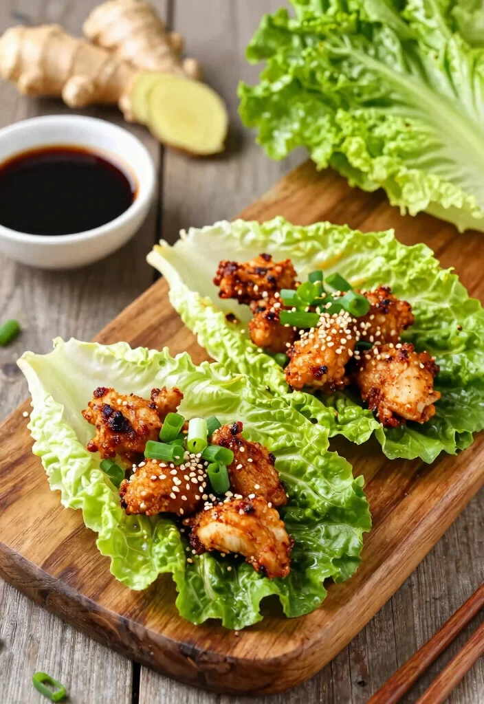 16 Air Fryer Meal Prep Recipes for Weekly Cooking - 12. Air Fryer Asian Chicken Lettuce Wraps 1